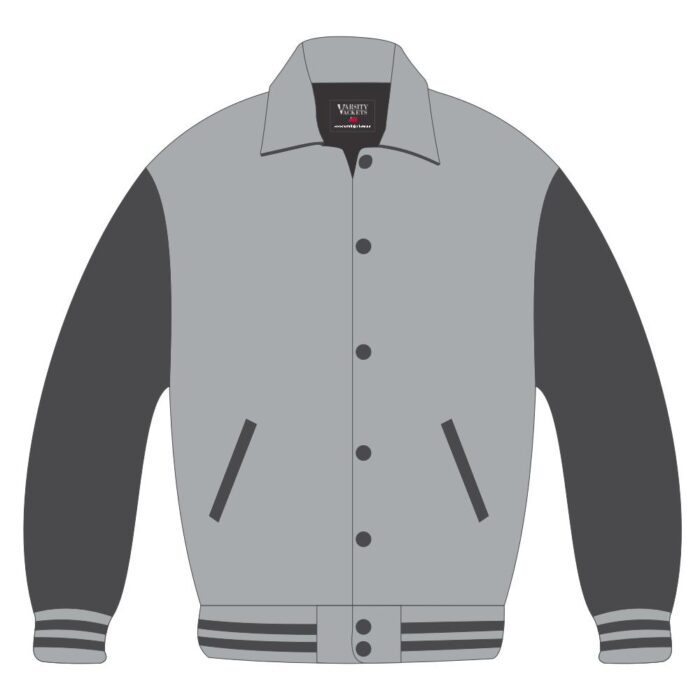 Custom Retro Varsity Jacket Leather Sleeves