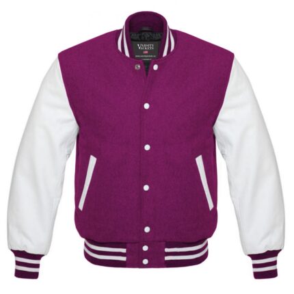 Magenta Varsity Jacket