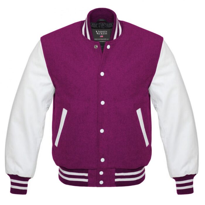 Magenta Varsity Jacket