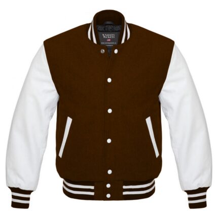 Dark Brown Varsity Jacket
