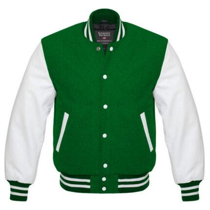 Dark Green Varsity Jacket