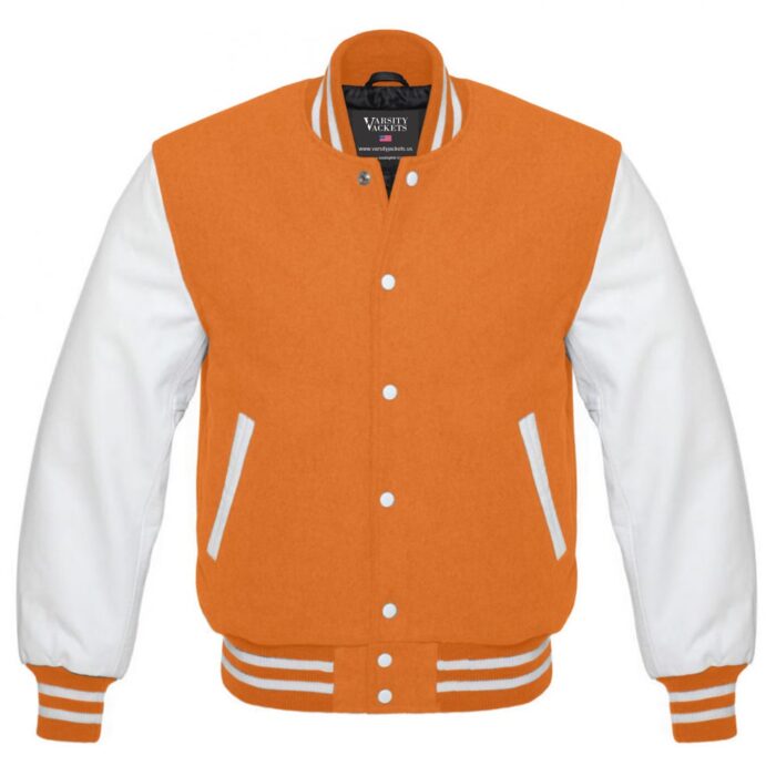 Orange Varsity Jacket