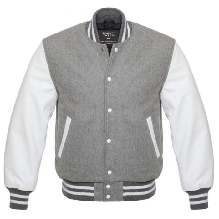 Grey Letterman Jacket