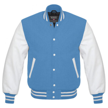 Light Blue Varsity Jacket Womens