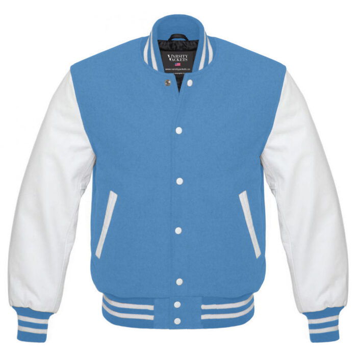 Light Blue Varsity Jacket Womens