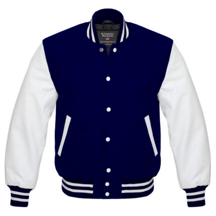 Navy Blue Varsity Jacket Kids