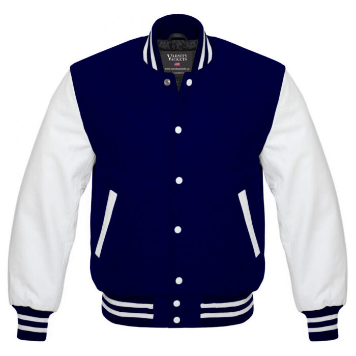 Navy Blue Varsity Jacket Womens