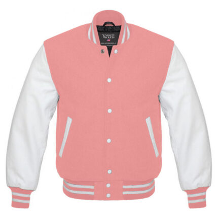 Pink Varsity Jacket Womens