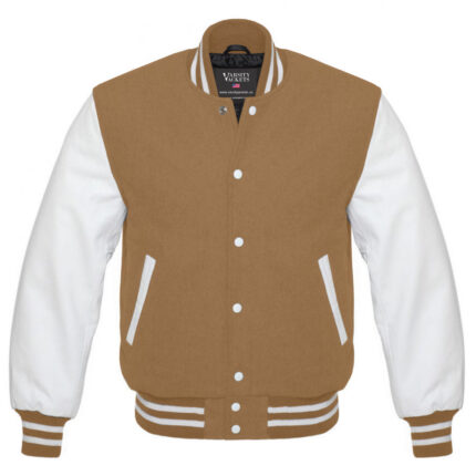 Tan Varsity Jacket kids