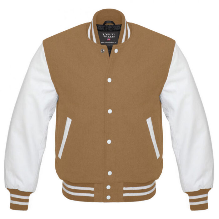 Tan Varsity Jacket kids