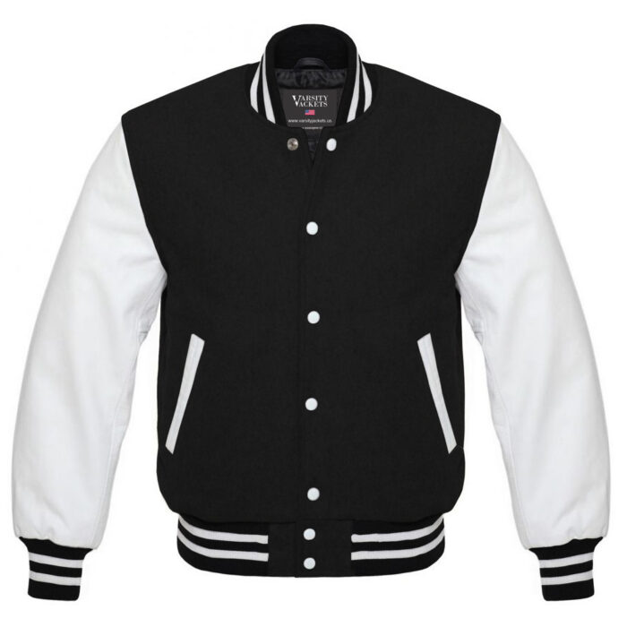 Black and White Varsity Jacket Kids