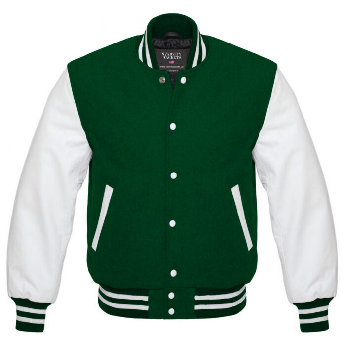 Dark Green Varsity Jacket Kids