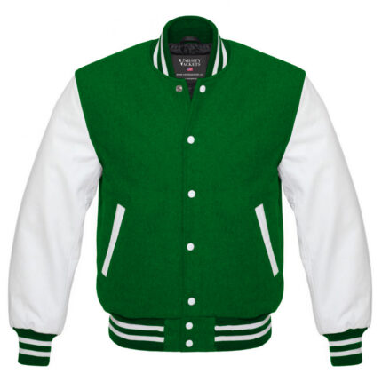 Kids Green Varsity Jacket