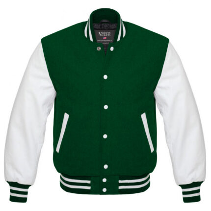 Women's Green Varsity Jacket