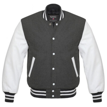 Women's Grey Varsity Jacket