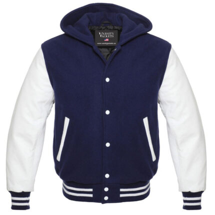 Navy Blue Varsity Hoodie