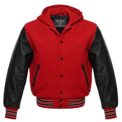 Red and Black Varsity Hoodie