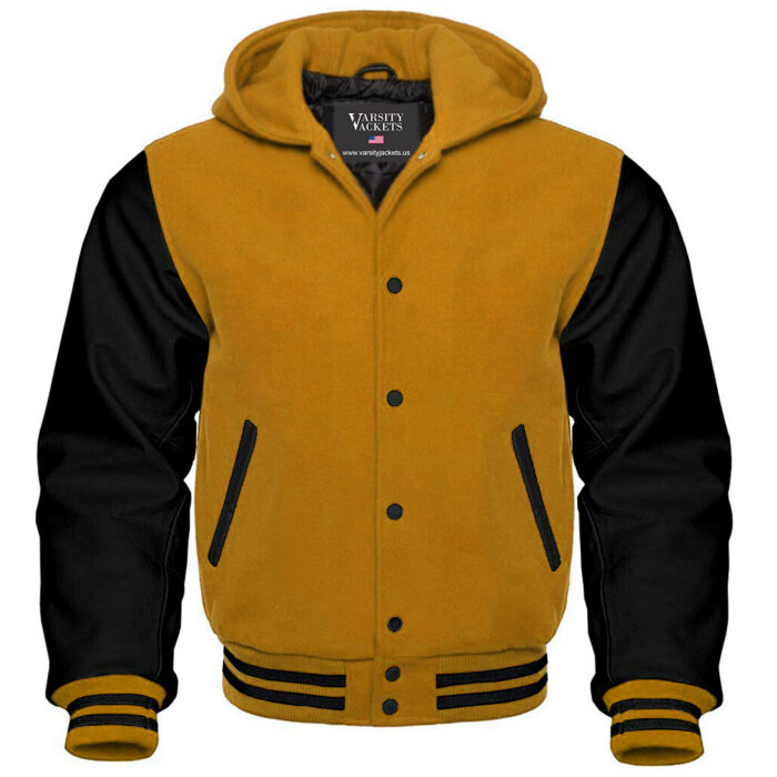 Yellow and Black Varsity Hoodie