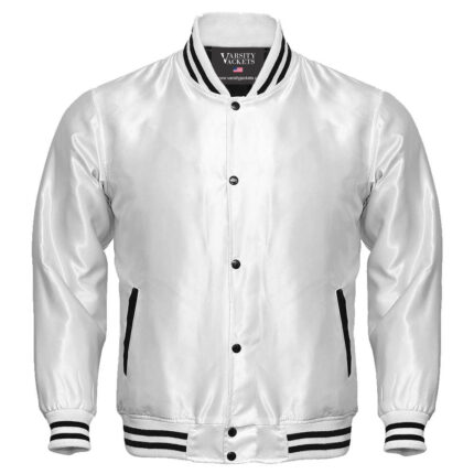 White Satin Jacket Kids