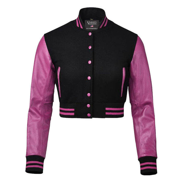 Women's Crop Varsity Jacket