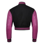 Women's Crop Varsity Jacket Back