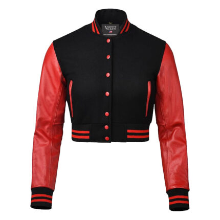 Cropped Varsity Jacket Women