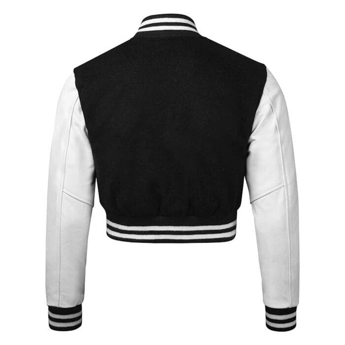 Crop Varsity Jacket Women's Back